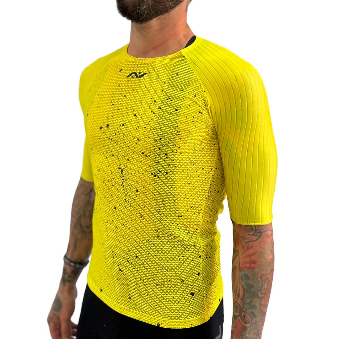 Jersey Ultra Race Amarela (Sem Zíper)