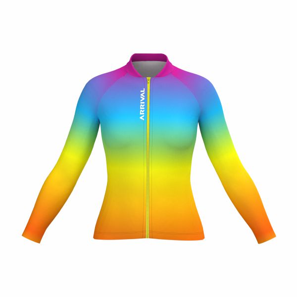 Jersey Rainbow Ultra XC Feminina – Manga Longa