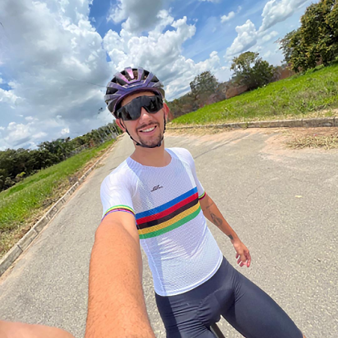 Jersey Ultra Race Arco-Íris (Sem Zíper)