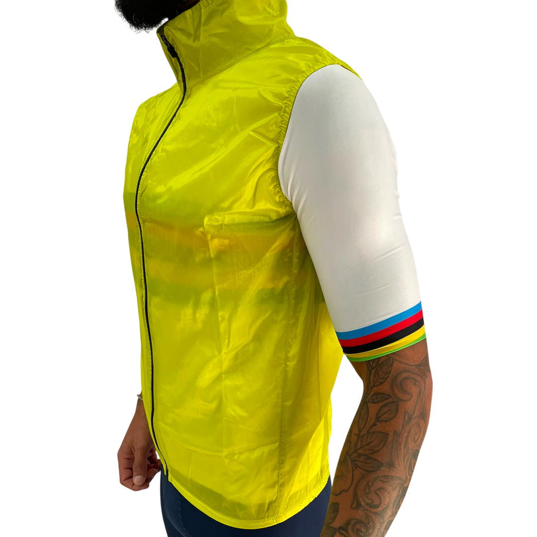 Colete Corta-Vento Amarelo
