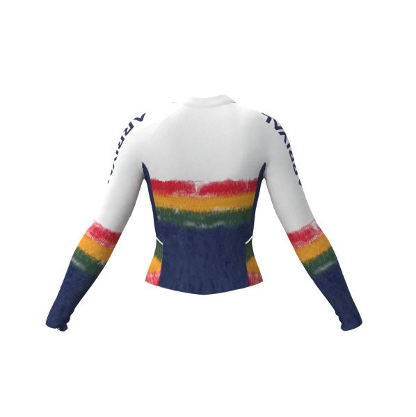 Jersey Tye Die Top manga longa feminina