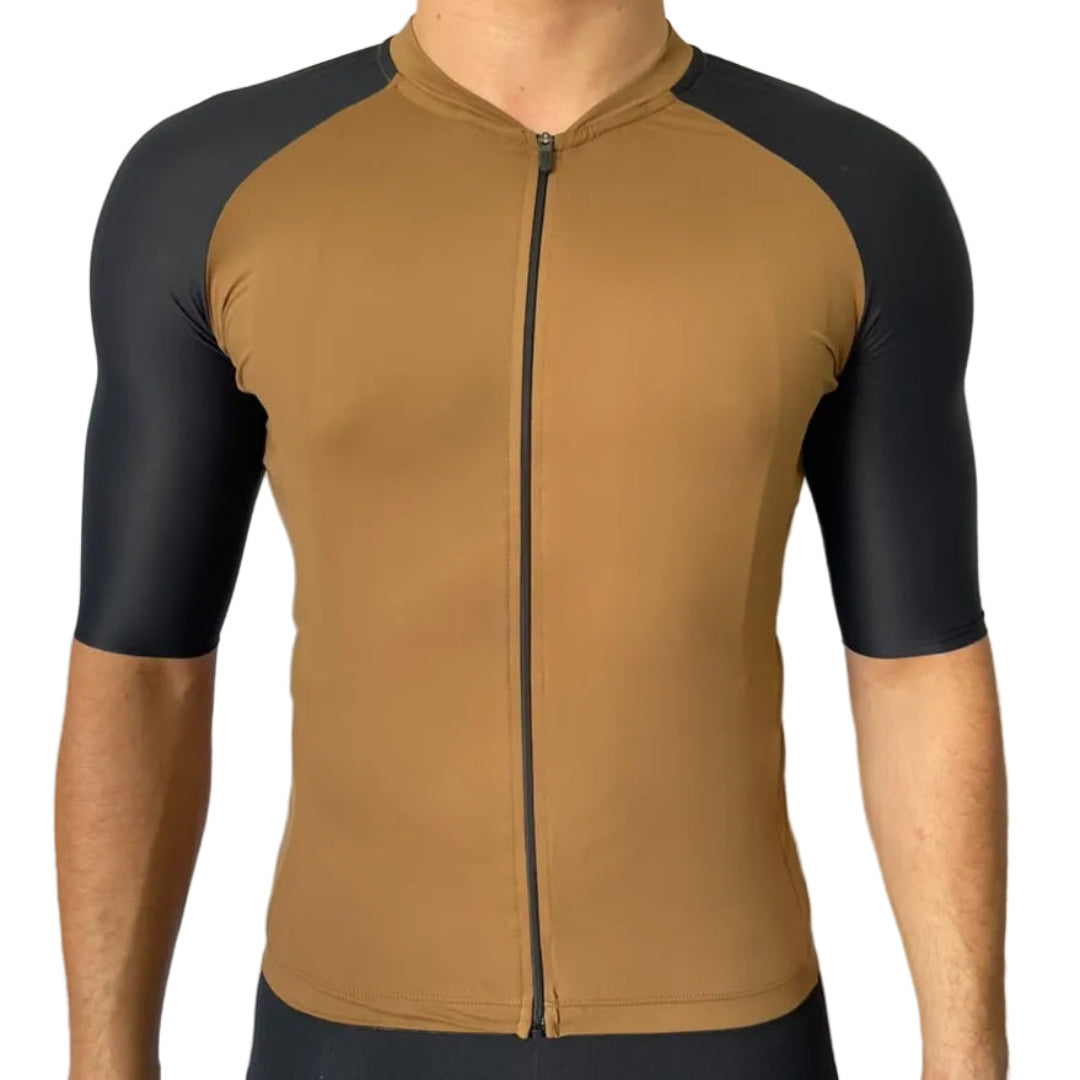 Jersey Poliamida Marrom