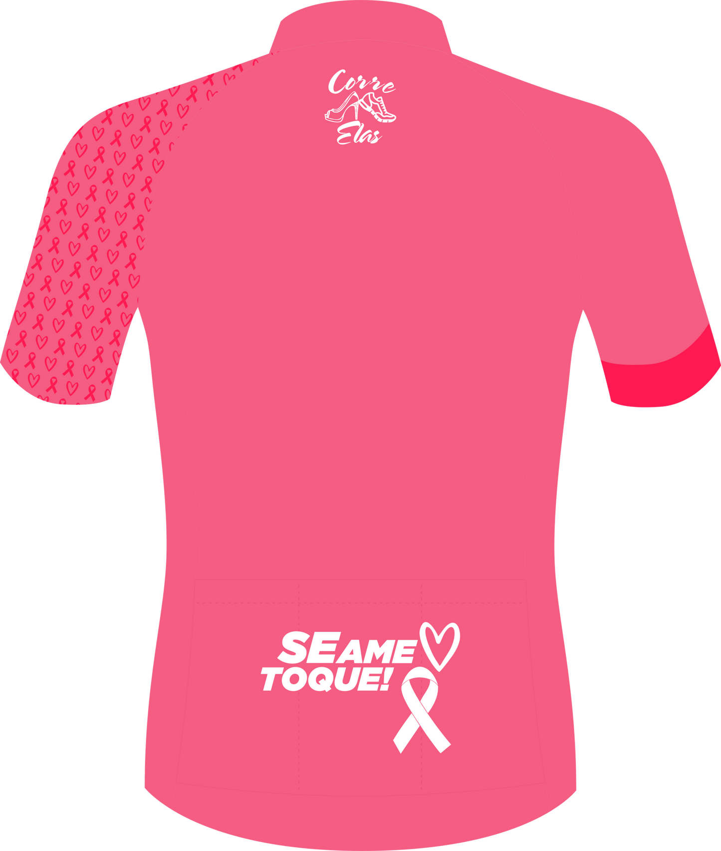 Camisa de Ciclismo Outubro Rosa + Corre Elas