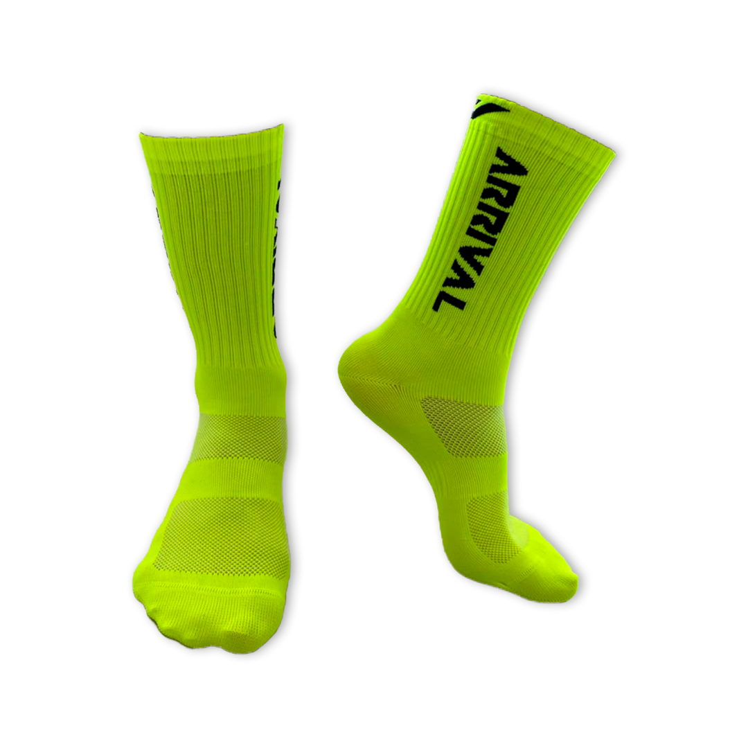 Meia Poliamida Amarelo Fluor